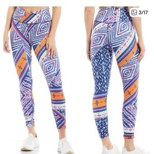 Free People Colorful Geometric Ankle Leggings